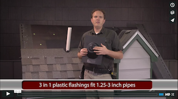 How to install pipe flashings on a new asphalt roof