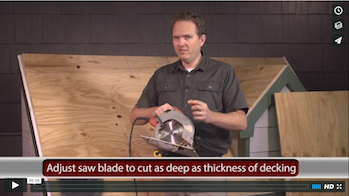 How to install decking for shingles