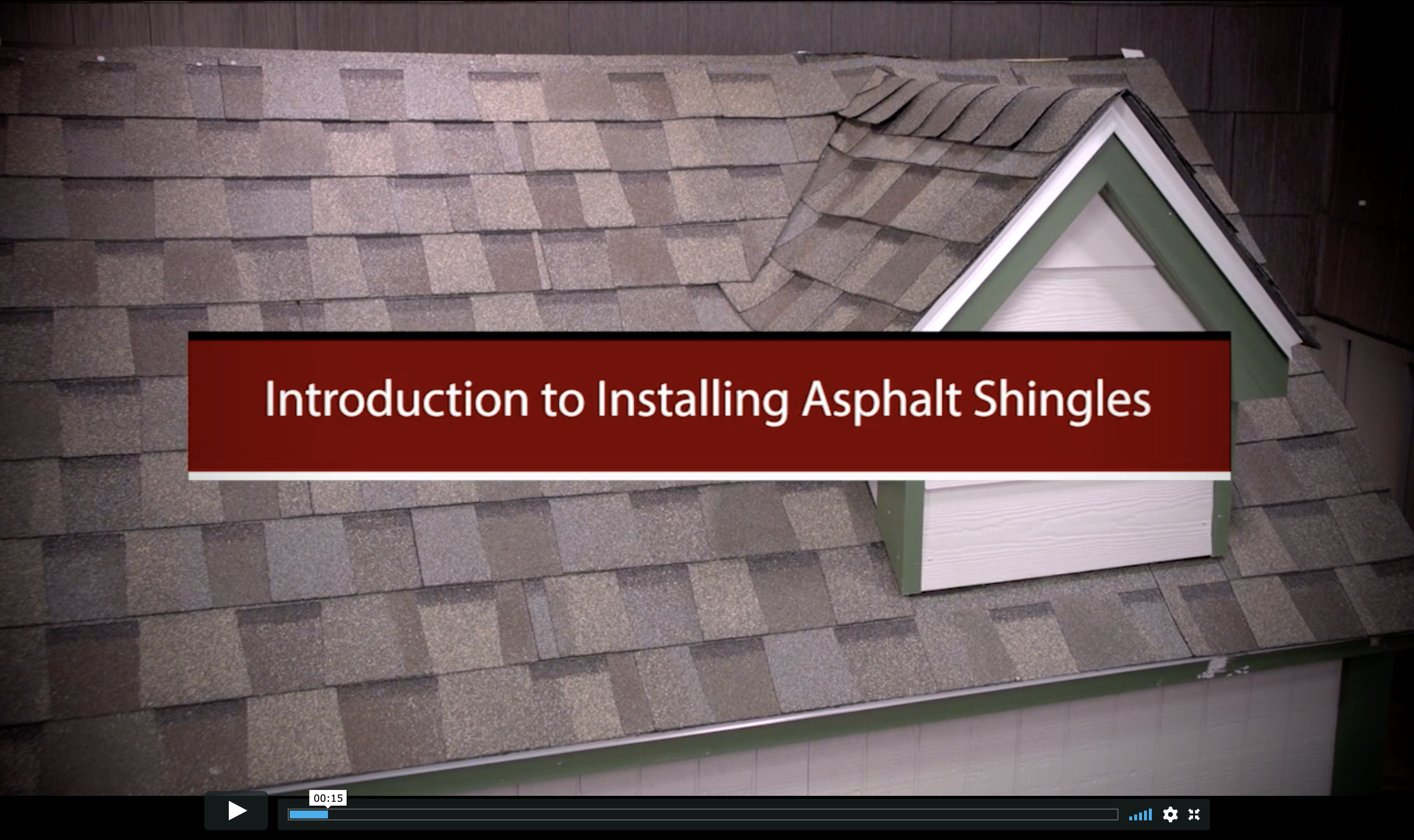 Introduction to asphalt shingles preview image
